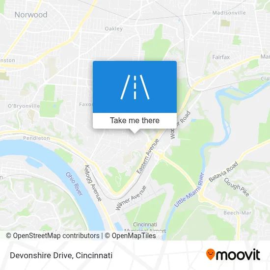 Devonshire Drive map