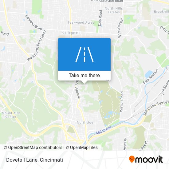 Dovetail Lane map