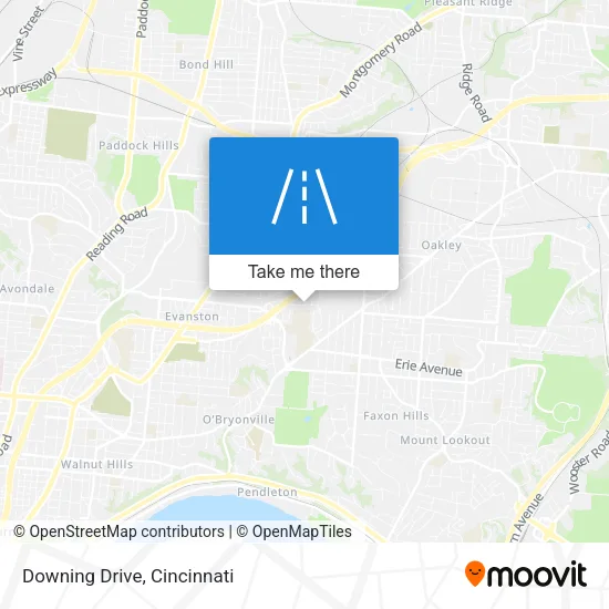 Downing Drive map