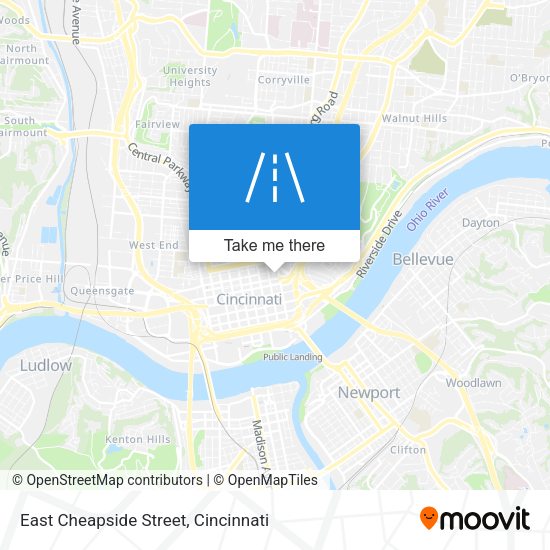 Mapa de East Cheapside Street
