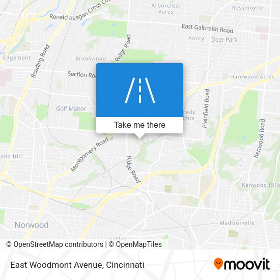 Mapa de East Woodmont Avenue