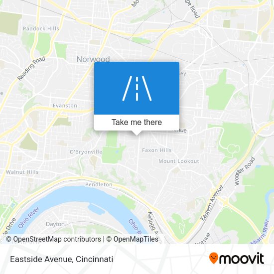Mapa de Eastside Avenue