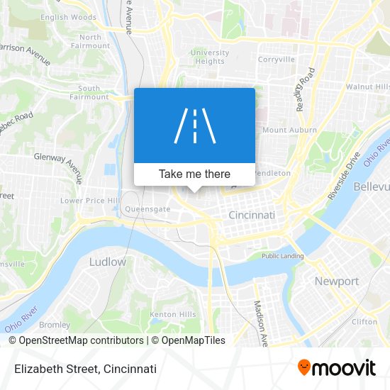 Mapa de Elizabeth Street