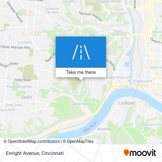Mapa de Enright Avenue