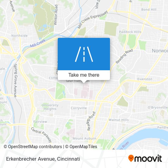 Mapa de Erkenbrecher Avenue