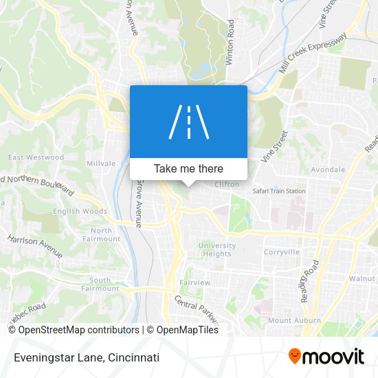 Mapa de Eveningstar Lane