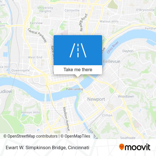 Mapa de Ewart W. Simpkinson Bridge
