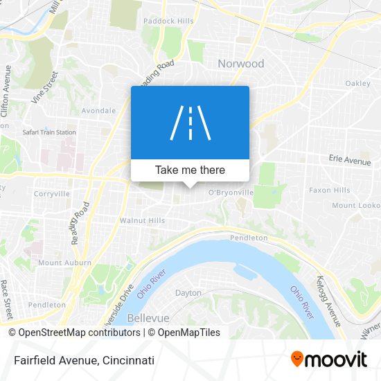 Fairfield Avenue map