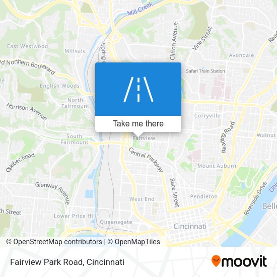 Fairview Park Road map