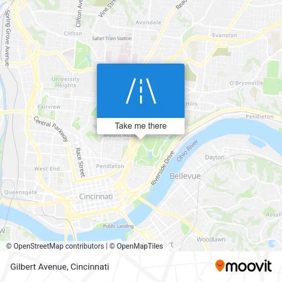 Gilbert Avenue map