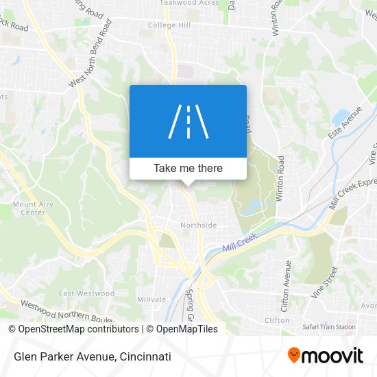 Mapa de Glen Parker Avenue