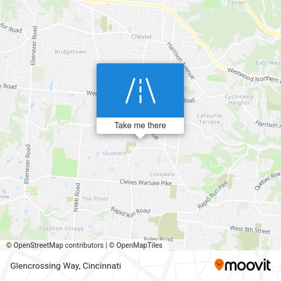 Glencrossing Way map