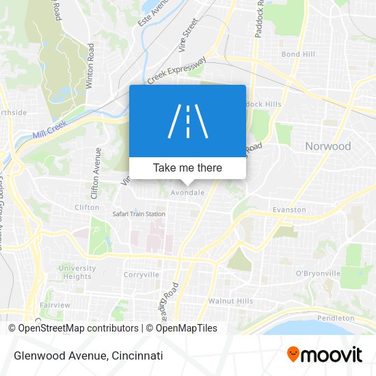 Mapa de Glenwood Avenue