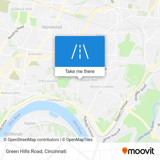 Mapa de Green Hills Road