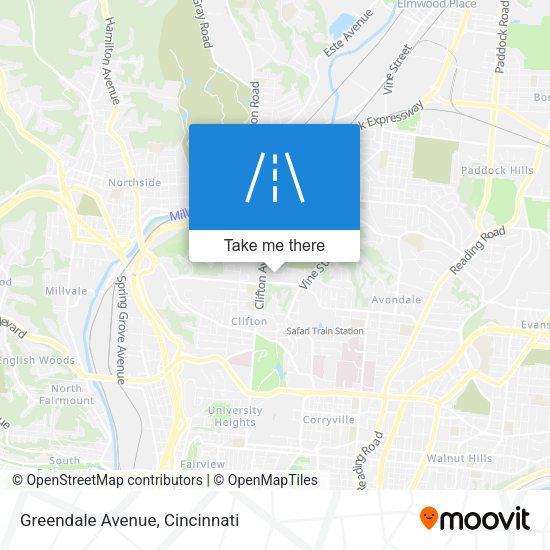 Greendale Avenue map