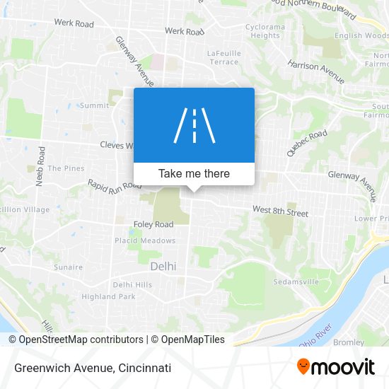 Mapa de Greenwich Avenue