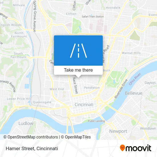Hamer Street map