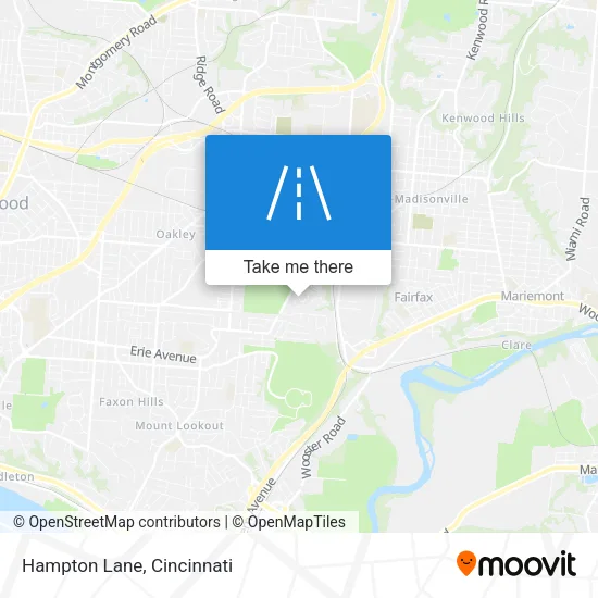 Hampton Lane map