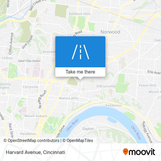 Mapa de Harvard Avenue