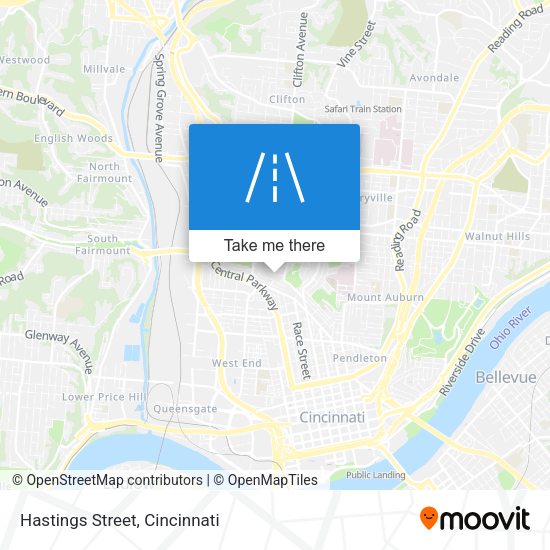 Mapa de Hastings Street