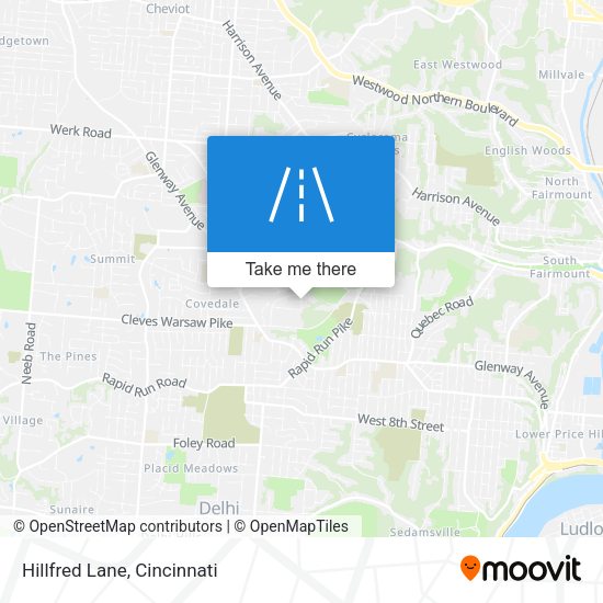 Mapa de Hillfred Lane