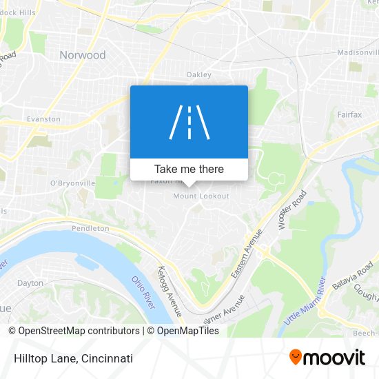 Hilltop Lane map