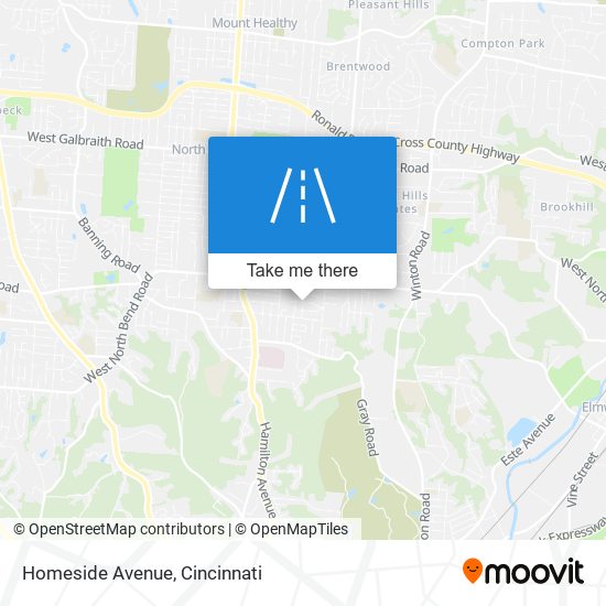 Homeside Avenue map