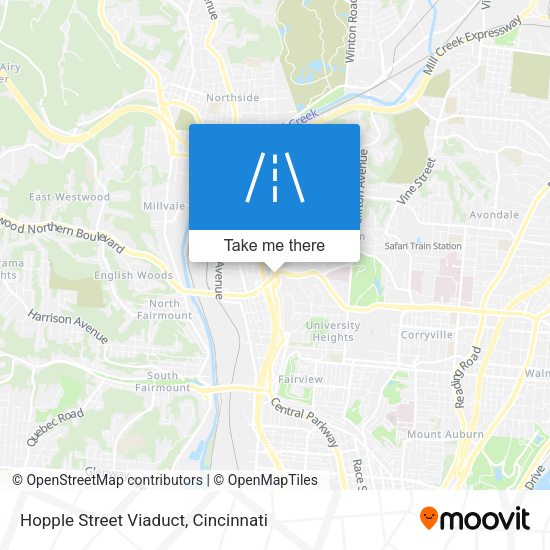 Hopple Street Viaduct map