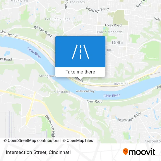 Intersection Street map