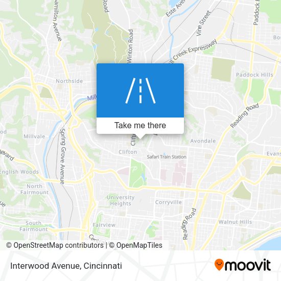Mapa de Interwood Avenue