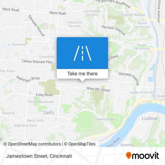 Jamestown Street map