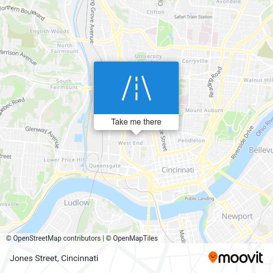 Mapa de Jones Street