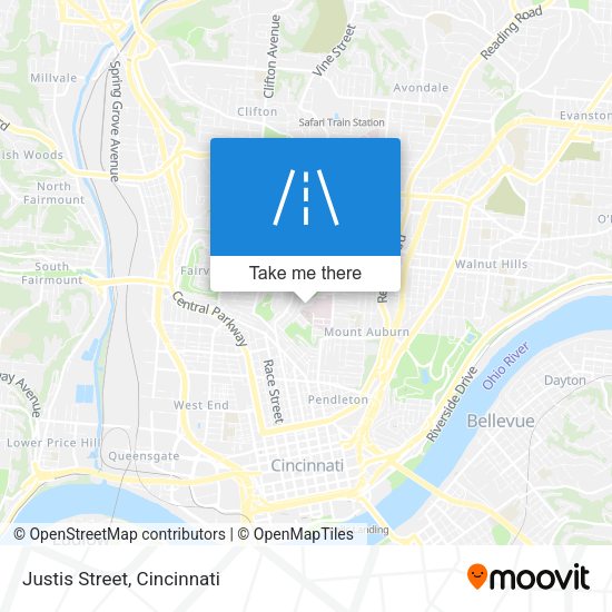 Mapa de Justis Street
