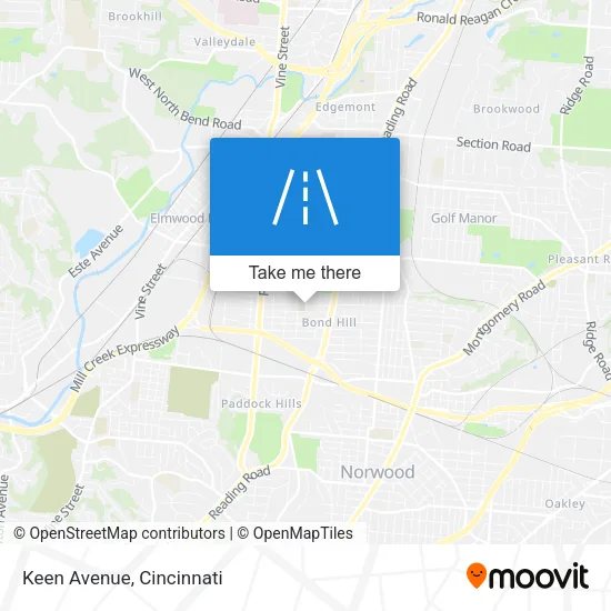 Mapa de Keen Avenue