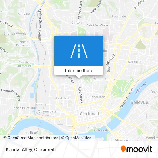 Kendal Alley map