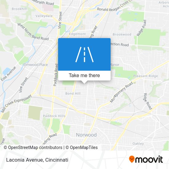 Mapa de Laconia Avenue