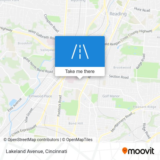 Mapa de Lakeland Avenue