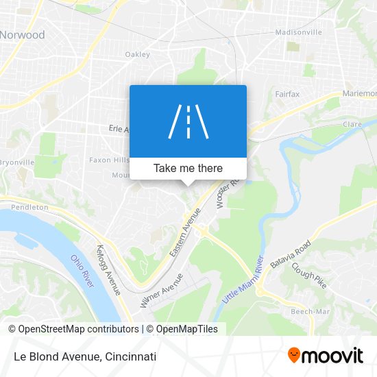 Mapa de Le Blond Avenue