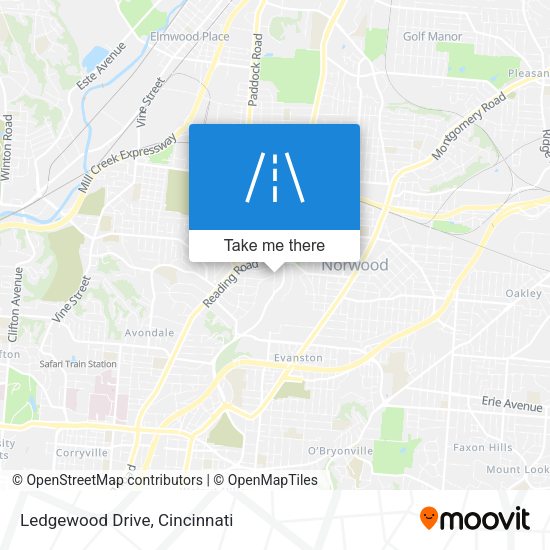 Ledgewood Drive map