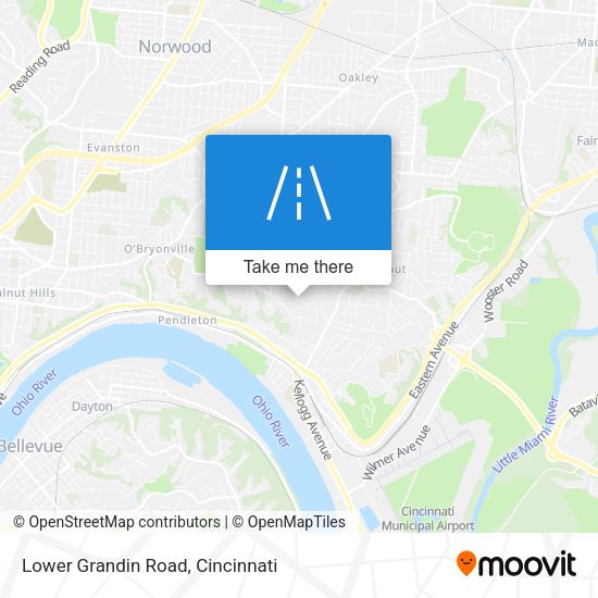 Lower Grandin Road map