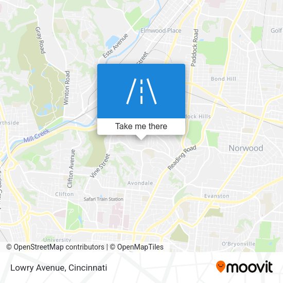 Mapa de Lowry Avenue