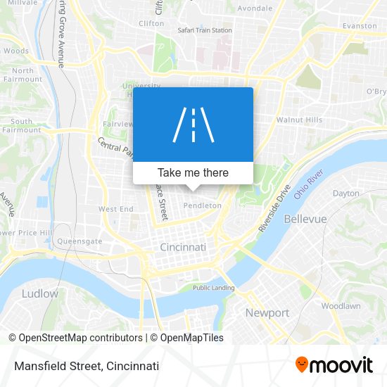 Mansfield Street map