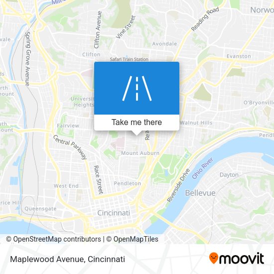 Mapa de Maplewood Avenue