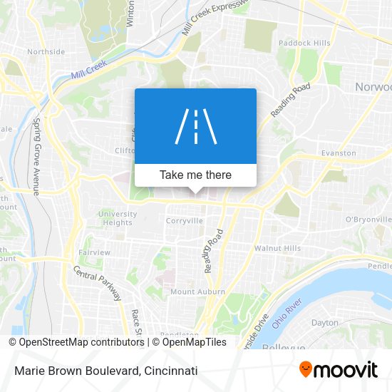 Mapa de Marie Brown Boulevard