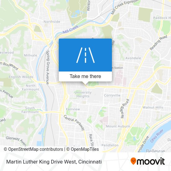 Mapa de Martin Luther King Drive West