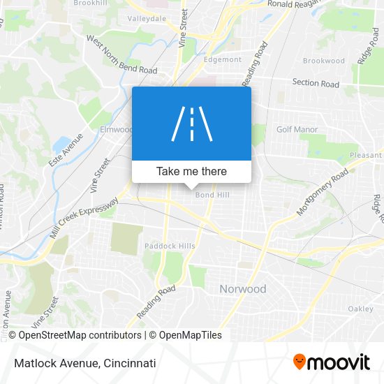 Mapa de Matlock Avenue
