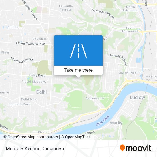 Mapa de Mentola Avenue