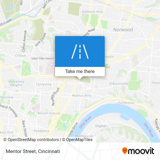 Mapa de Mentor Street