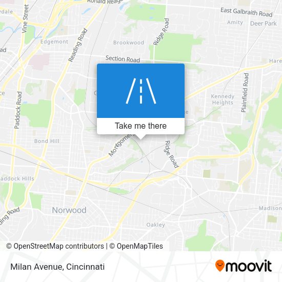 Mapa de Milan Avenue