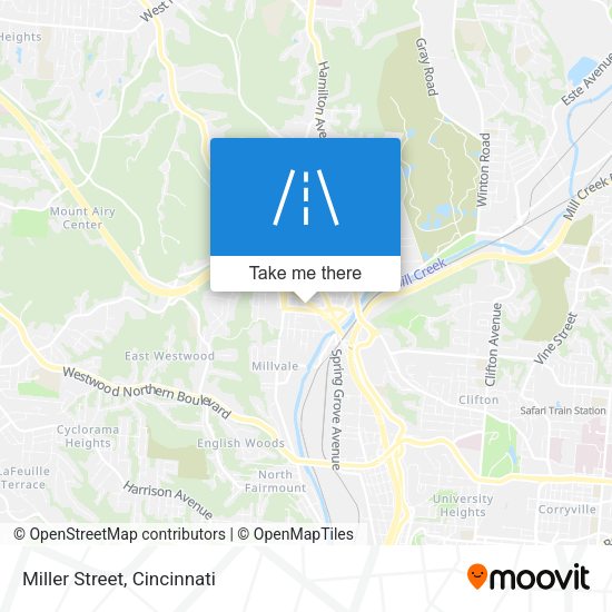 Miller Street map